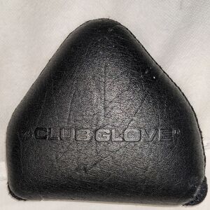 Club Glove Putter Head Cover Black Leather Golf Accessory